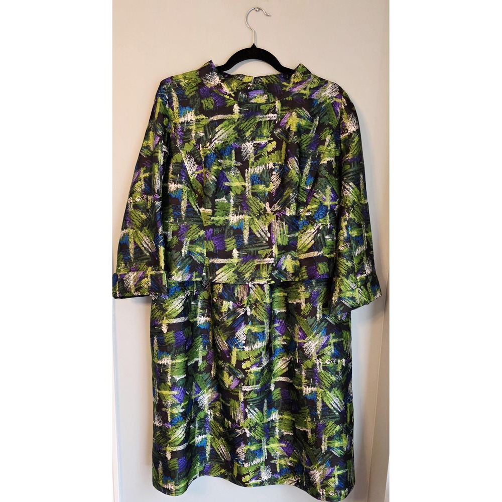 Vintage 60s Mod Abstract Graphic Print Shift Dress